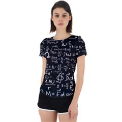 E=mc2 Text Science Albert Einstein Formula Mathematics Physics Back Cut Out Sport Tee by Jancukart