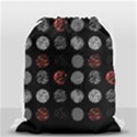Black And Multicolored Polka Dot Artwork Digital Art Drawstring Bag (Small) View1