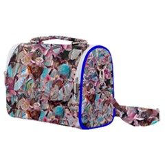 Aqua Blend Satchel Shoulder Bag by kaleidomarblingart