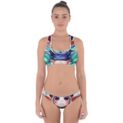 Shroom Mushrooms Cross Back Hipster Bikini Set by GardenOfOphir