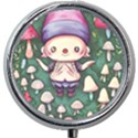 Toadstool Mushrooms Mini Round Pill Box View1
