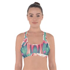 Toadstool Necromancy Mojo Cross Back Sports Bra by GardenOfOphir