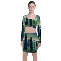 Ai Generated Soil Forest Crisis Nature Top And Skirt Sets by Ravend