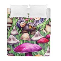 Sacred Mushroom Wizard Glamour Duvet Cover Double Side (full/ Double Size) by GardenOfOphir