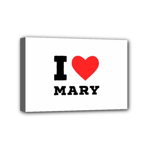 I Love Mary Mini Canvas 6  X 4  (stretched) by ilovewhateva