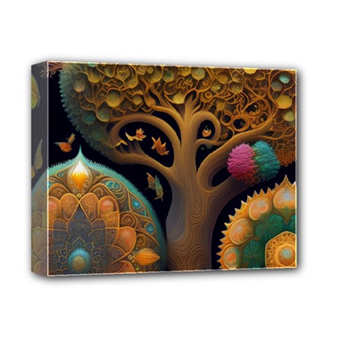 Trees Dream Generative Art Intricate Patterns Deluxe Canvas 14  X 11  (stretched) by Ravend