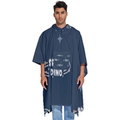 Space Dino Art Pattern Design Wallpaper Background Men s Hooded Rain Ponchos by Ravend