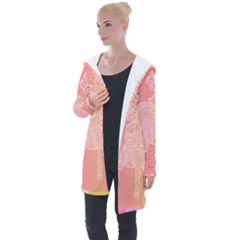 Unicorm Orange And Pink Longline Hooded Cardigan by lifestyleshopee