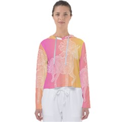 Unicorm Orange And Pink Women s Slouchy Sweat by lifestyleshopee