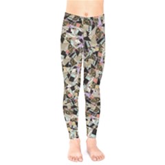 Mystic Geometry Abstract Print Kids  Classic Winter Leggings by dflcprintsclothing