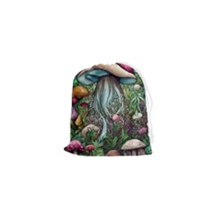 Craft Mushroom Drawstring Pouch (xs) by GardenOfOphir