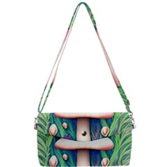 Vintage Forest Mushrooms Removable Strap Clutch Bag by GardenOfOphir