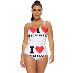 I Love Emily Retro Full Coverage Swimsuit by ilovewhateva