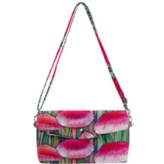 Forest Mushrooms Removable Strap Clutch Bag by GardenOfOphir