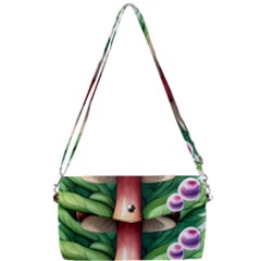 Tiny Mushroom Forest Antique Removable Strap Clutch Bag by GardenOfOphir