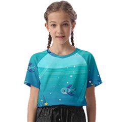 Ai Generated Ocean Sea Fish Aquatic Water Nature 2 Kids  Basic Tee by Pakemis