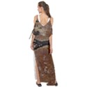 Rustic Charm Abstract Print Maxi Chiffon Cover Up Dress View2