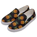 Pineapple Background Pineapple Pattern Men s Canvas Slip Ons View2