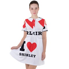 I Love Shirley Short Sleeve Shoulder Cut Out Dress  by ilovewhateva