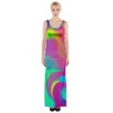 Fluid Background Thigh Split Maxi Dress View1