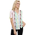 Pattern 50 Bow Sleeve Button Up Top View3
