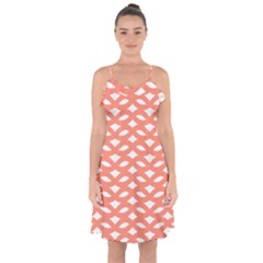 Lattice Iv Ruffle Detail Chiffon Dress by GardenOfOphir