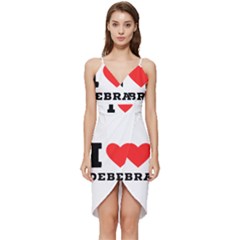 I Love Debra Wrap Frill Dress by ilovewhateva