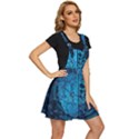 Artificial Intelligence Network Blue Art Apron Dress View3