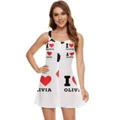 I Love Olivia Ruffle Edge Bra Cup Chiffon Mini Dress by ilovewhateva