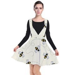 Insects Bees Digital Paper Plunge Pinafore Dress by Semog4