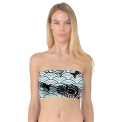 Fish Koi Ocean Sea Oriental Waves Bandeau Top by Semog4