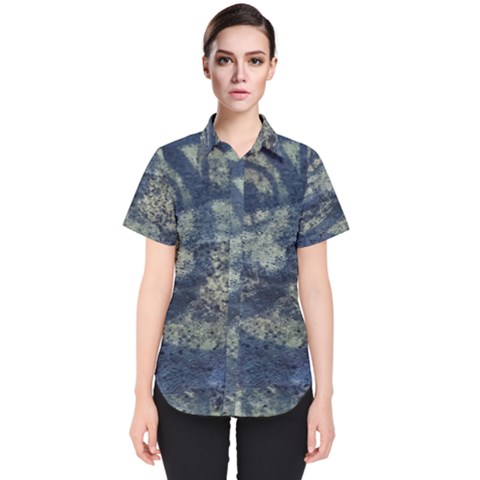 Elemental Beauty Abstract Print Women s Short Sleeve Shirt by dflcprintsclothing