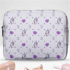 Background Hexagram Spiral Make Up Pouch (large) by Semog4