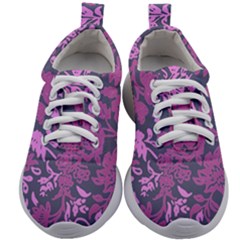 Background Pattern Flower Texture Kids Athletic Shoes by Semog4