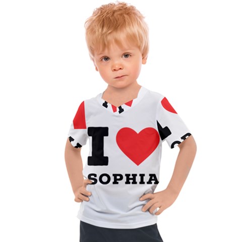 I Love Sophia Kids  Sports Tee by ilovewhateva
