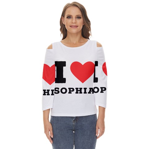 I Love Sophia Cut Out Wide Sleeve Top by ilovewhateva