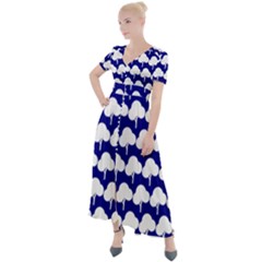 Tree Illustration Gifts Button Up Short Sleeve Maxi Dress by GardenOfOphir