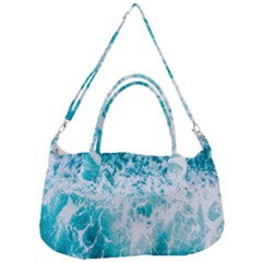Tropical Blue Ocean Wave Removal Strap Handbag by Jack14