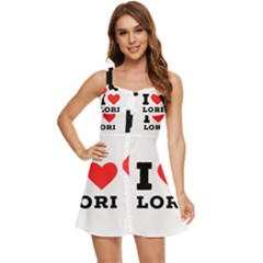 I Love Lori Ruffle Edge Bra Cup Chiffon Mini Dress by ilovewhateva