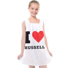 I Love Russell Kids  Cross Back Dress by ilovewhateva