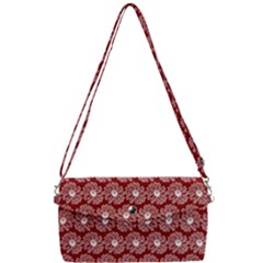 Gerbera Daisy Vector Tile Pattern Removable Strap Clutch Bag by GardenOfOphir