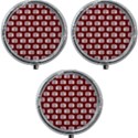 Modern Chic Vector Camera Illustration Pattern Mini Round Pill Box (Pack of 3) View1