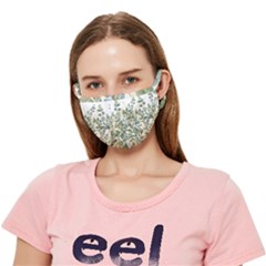 Gold And Green Eucalyptus Leaves Crease Cloth Face Mask (adult) by Jack14