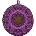 Rosette Mosaic Kaleidoscope Abstract Background Round Trivet View1