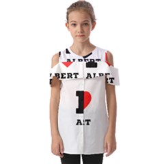 I Love Albert Fold Over Open Sleeve Top by ilovewhateva