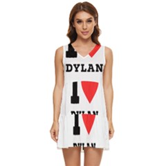 I Love Dylan  Tiered Sleeveless Mini Dress by ilovewhateva