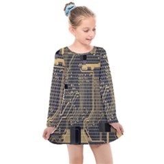 Circuit Kids  Long Sleeve Dress by nateshop