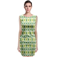 Leaf - 01 Sleeveless Velvet Midi Dress by nateshop