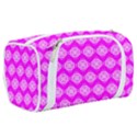 Abstract Knot Geometric Tile Pattern Toiletries Pouch View2