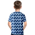Modern Retro Chevron Patchwork Pattern Kids  Cotton Tee View2